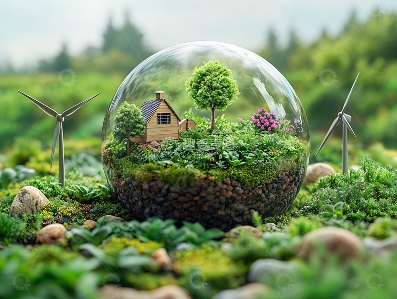 高清大图下载【趣麦麦图】微缩与环保2