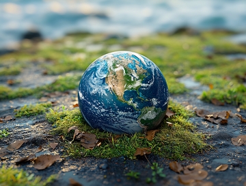 绚丽地球地面背景素材