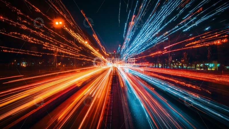 高清大图下载【趣麦麦图】烟花夜景城市光