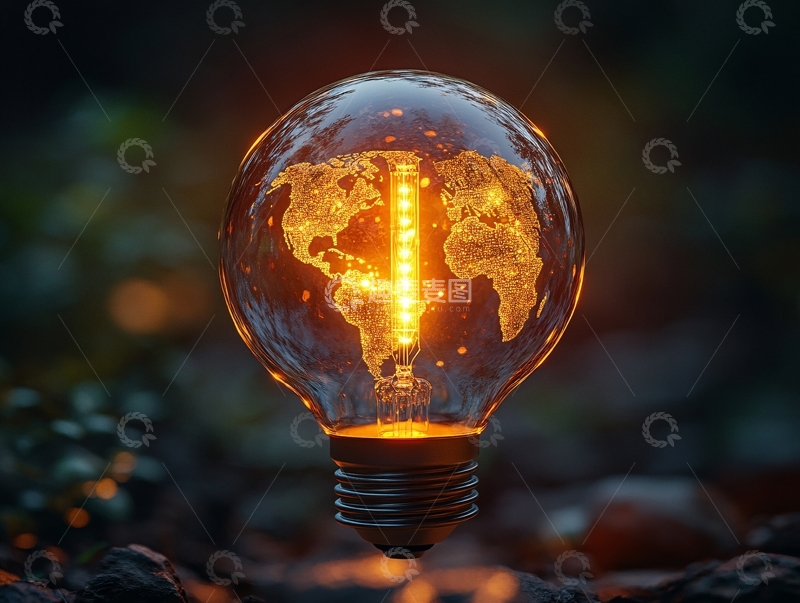 高清大图下载【趣麦麦图】灯泡创意场景图2