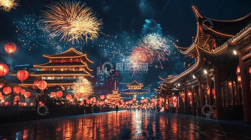 高清大图下载【趣麦麦图】繁荣盛世