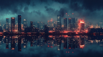 海滨城市天际线