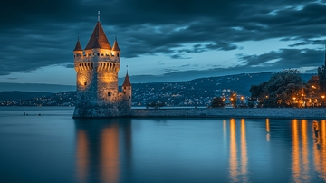 卢塞恩水中古堡