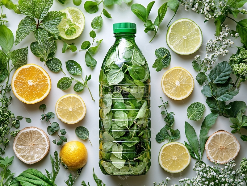 高清大图下载【趣麦麦图】绿植背景饮料背景