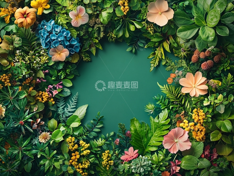 高清大图下载【趣麦麦图】植物装饰背景素材