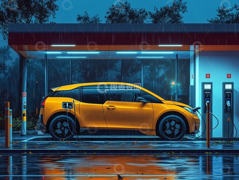 高清大图下载【趣麦麦图】快充交通3