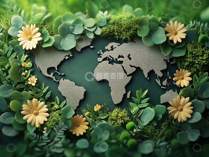 高清大图下载【趣麦麦图】创意绿色环保背景