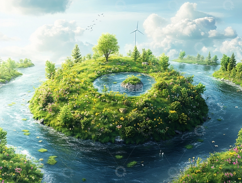高清大图下载【趣麦麦图】魅力挪威市悬浮岛设计5