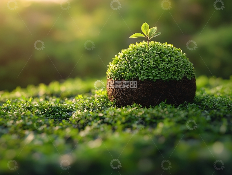 高清大图下载【趣麦麦图】圆球绿植