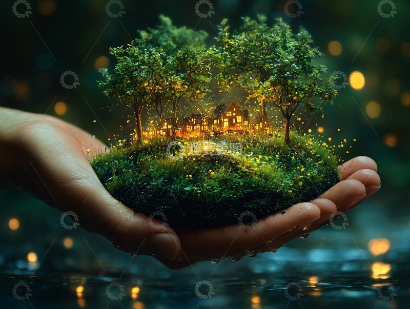 高清大图下载【趣麦麦图】保护环境概念人像