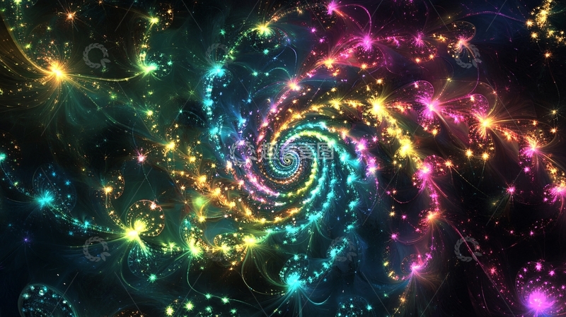 高清大图下载【趣麦麦图】梦幻旋转背景