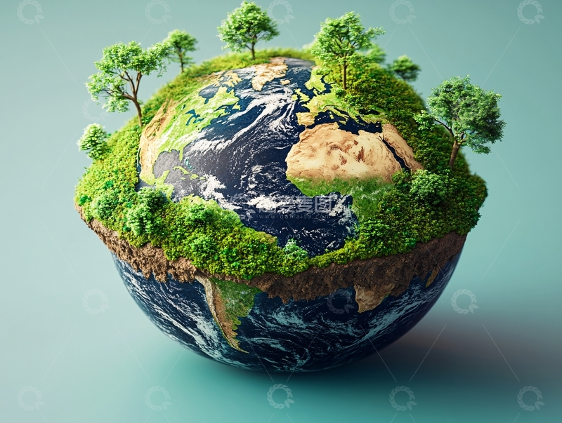 高清大图下载【趣麦麦图】地球绿洲