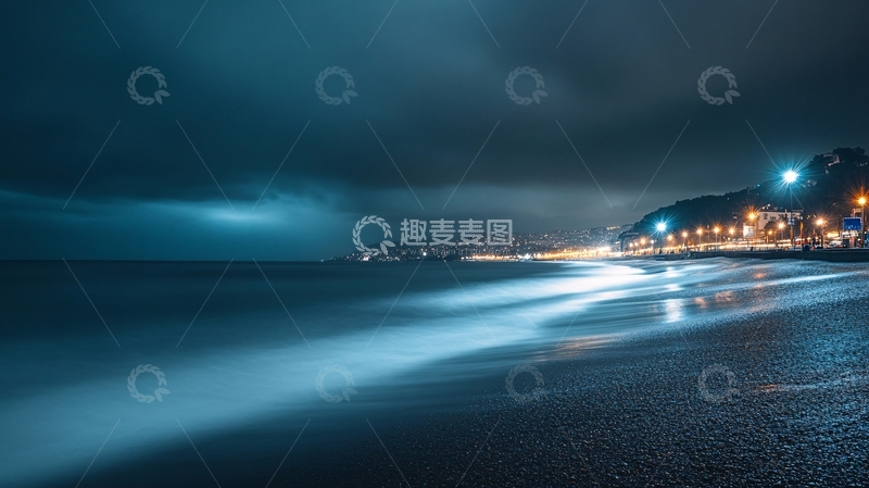 高清大图下载【趣麦麦图】慢门大海