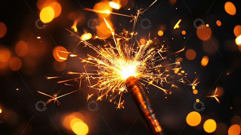 高清大图下载【趣麦麦图】金黄色的火花2