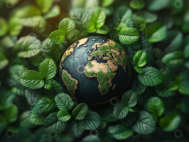 高清大图下载【趣麦麦图】绿色地球背景