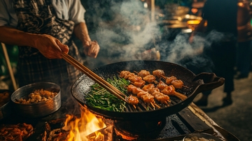 古镇夜市小吃美食