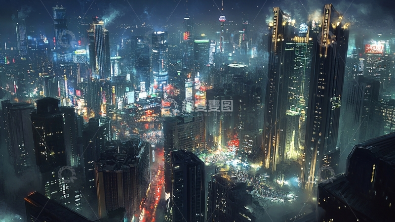 高清大图下载【趣麦麦图】赛博朋克世界19