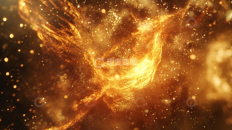 抽象凤凰图形抽象火种