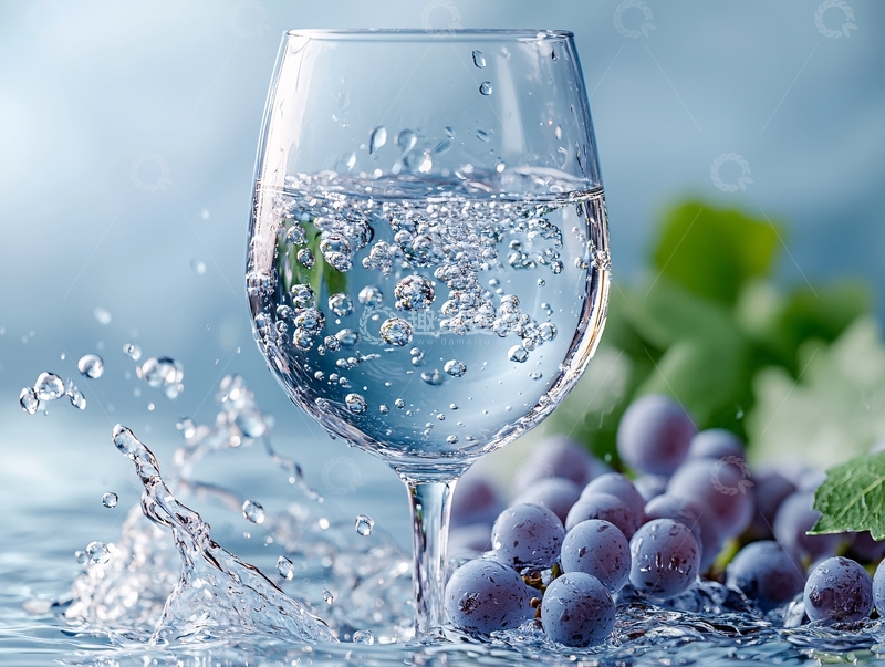 高清大图下载【趣麦麦图】气泡红酒杯