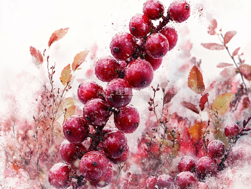 高清大图下载【趣麦麦图】写意红果
