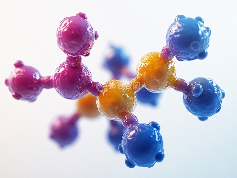 高清大图下载【趣麦麦图】分子结构示意图2