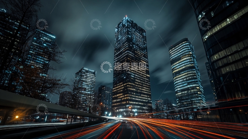 高清大图下载【趣麦麦图】现代科技炫光城市7