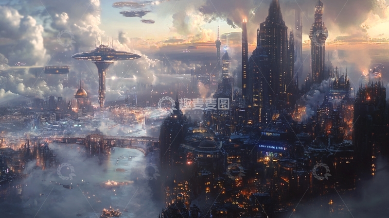 高清大图下载【趣麦麦图】绚丽多彩科幻3