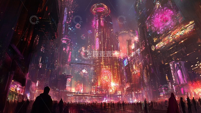 高清大图下载【趣麦麦图】-反乌托邦城市