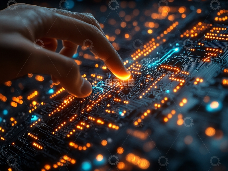 高清大图下载【趣麦麦图】芯片科技集成电路68