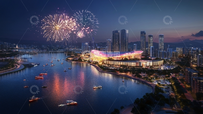 高清大图下载【趣麦麦图】前海欢乐港湾