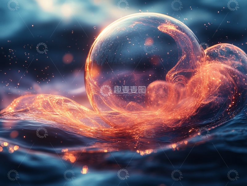 高清大图下载【趣麦麦图】气泡海洋美图