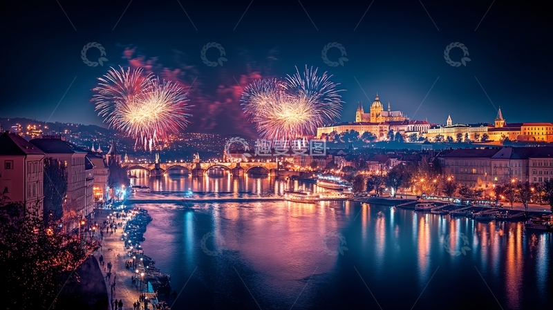 高清大图下载【趣麦麦图】烟花之都2