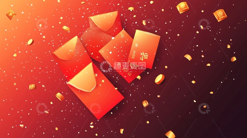 高清大图下载【趣麦麦图】抽奖红包