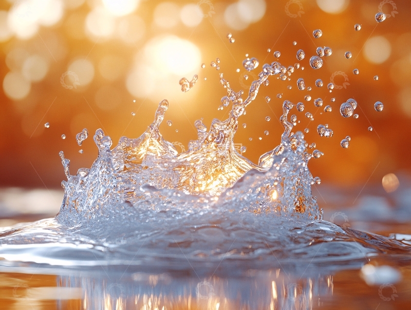 高清大图下载【趣麦麦图】逆光泼水1