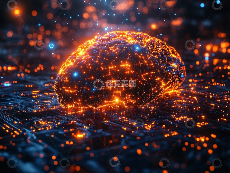 高清大图下载【趣麦麦图】科技大脑9