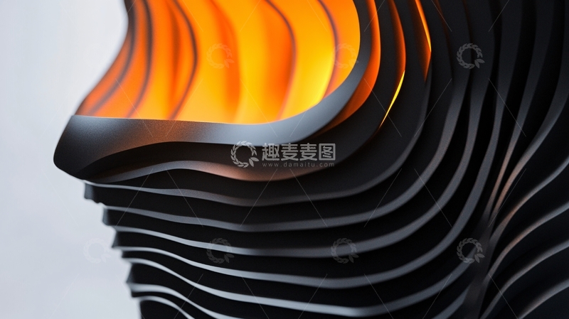 高清大图下载【趣麦麦图】立体渐变发光体设计35