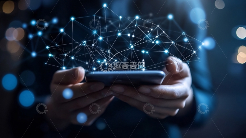 高清大图下载【趣麦麦图】移动互联网科技