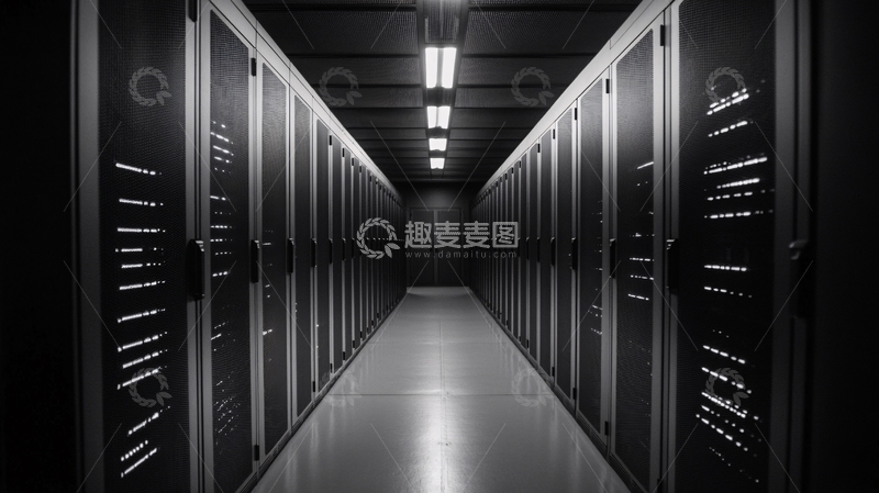 高清大图下载【趣麦麦图】服务器走廊2