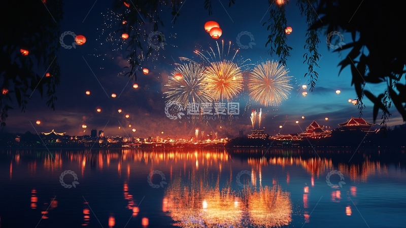 高清大图下载【趣麦麦图】烟火齐鸣9