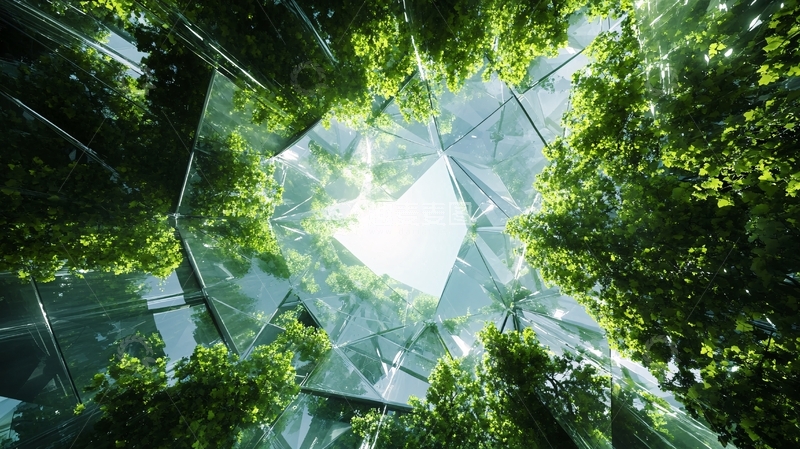 高清大图下载【趣麦麦图】树冠下的城市