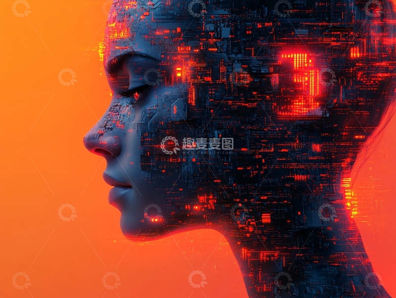 高清大图下载【趣麦麦图】虚拟的脸7