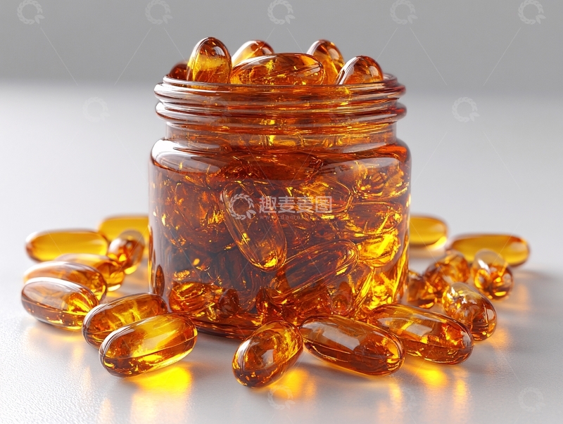 高清大图下载【趣麦麦图】鱼肝油胶囊