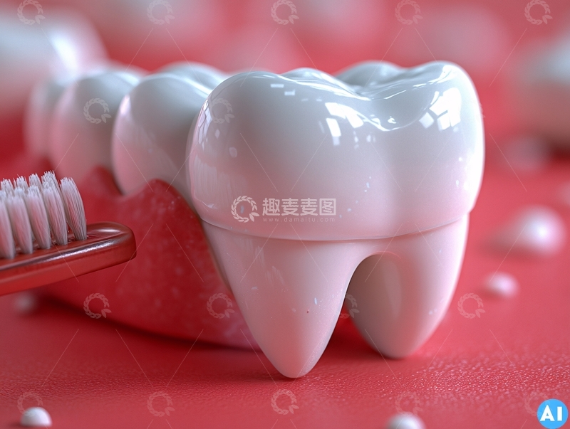 高清大图下载【趣麦麦图】牙刷牙医洗牙洁牙美牙