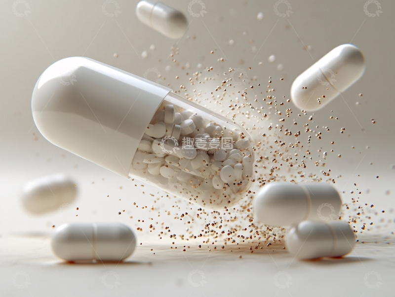 高清大图下载【趣麦麦图】粒散落的胶囊2