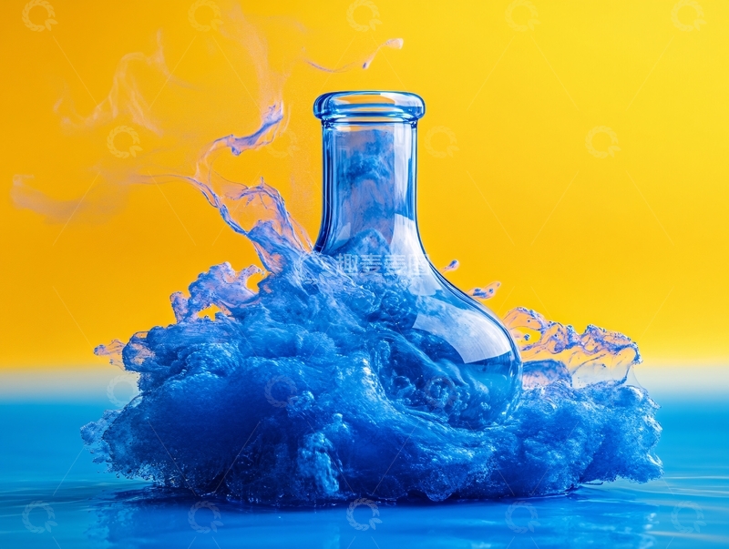 高清大图下载【趣麦麦图】蓝色液体实验研究