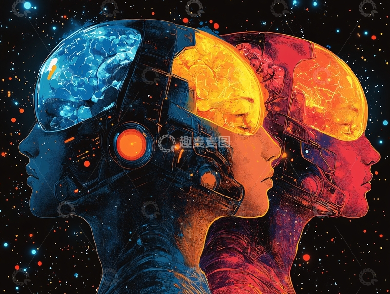 高清大图下载【趣麦麦图】四个意识背景1