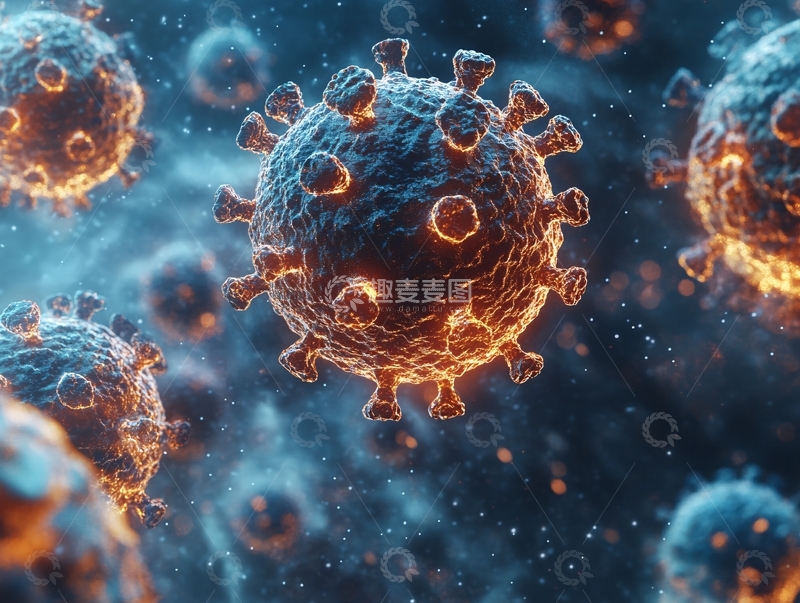 高清大图下载【趣麦麦图】病毒高清图4