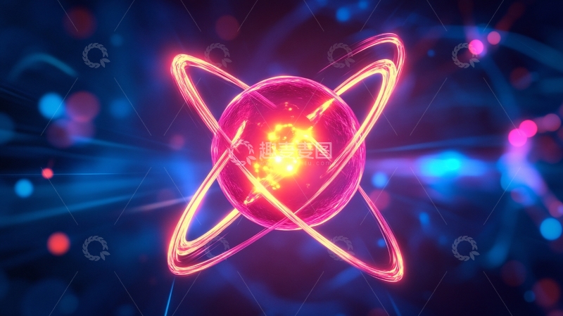 高清大图下载【趣麦麦图】未来科技线粒子