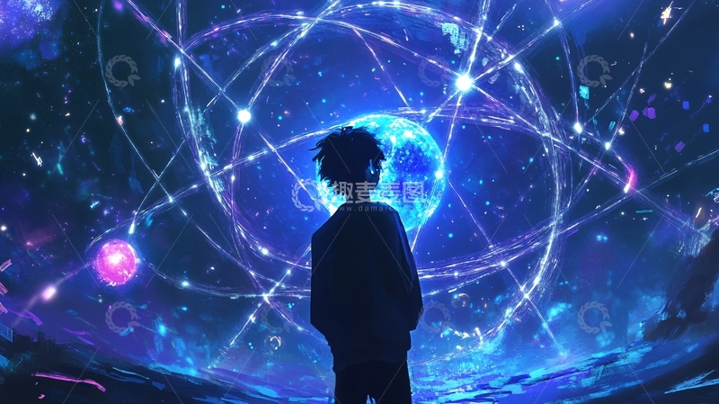 高清大图下载【趣麦麦图】光环背影图