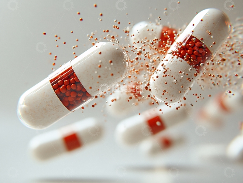 高清大图下载【趣麦麦图】粒散落的胶囊